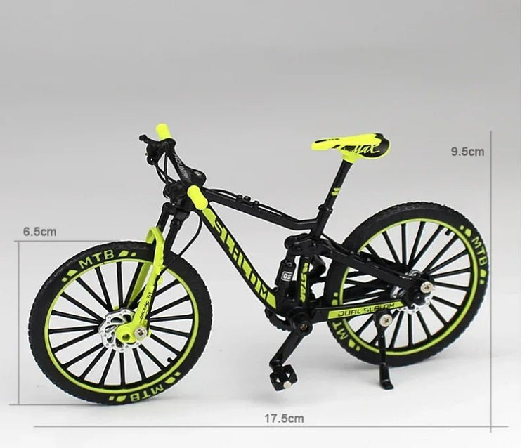 Mini Alloy Mountain Bike Model Die - Cast Metal for Realistic Finger Racing.Thrilling Collectible for Adult & Kid Bike Enthusiasts - GBTech