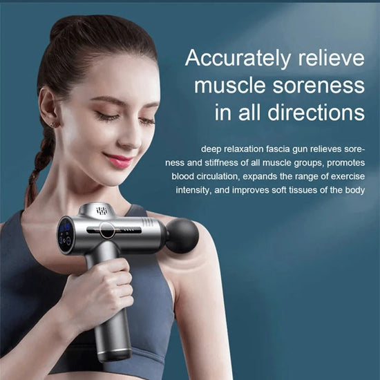 Portable Fascia Gun Vibration Massage Gun For Body Neck Back Deep Muscle Relaxation Fitness Slimming One Head - GBTech
