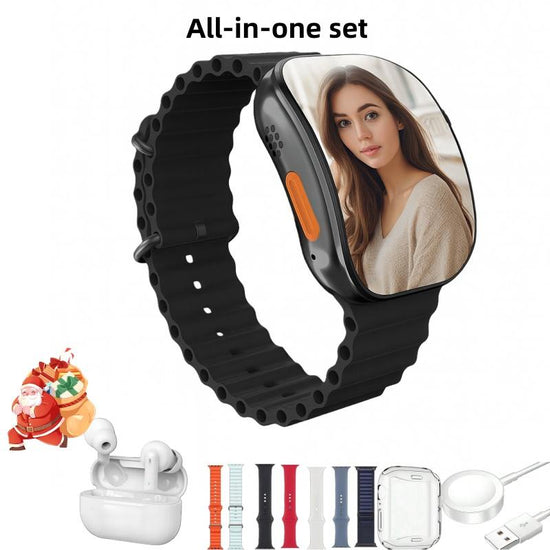 Smart Wearable Bundle Featuring Bluetooth Call Function, Daily Activity Tracking, Magnetic Charger, Multi Sport Support, Ios & Android Compatible with Extra Straps & Earphones – Valentine’S Edition