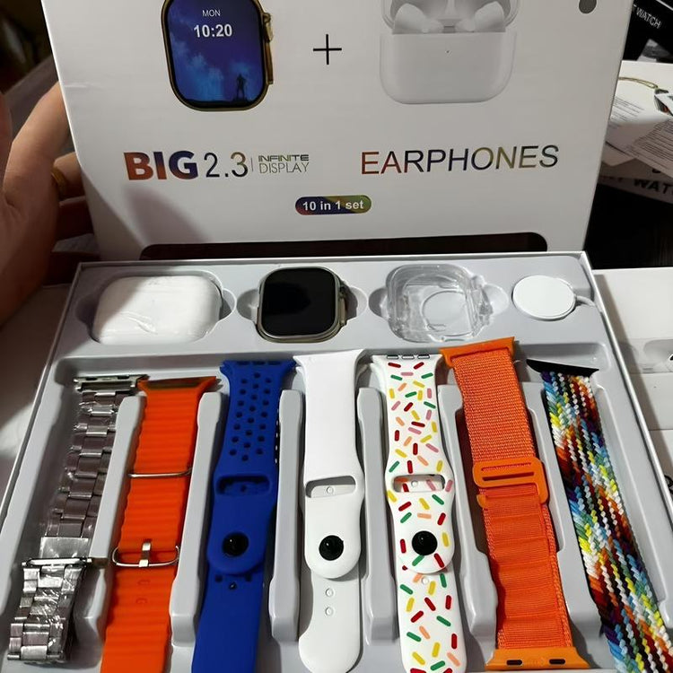 Smart Wearable Bundle Featuring Bluetooth Call Function, Daily Activity Tracking, Magnetic Charger, Multi Sport Support, Ios & Android Compatible with Extra Straps & Earphones – Valentine’S Edition