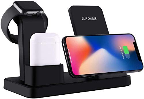 3 - IN - 1 Wireless Charger iPhone, Airpods &amp; iWatch (Stand) - GBTech