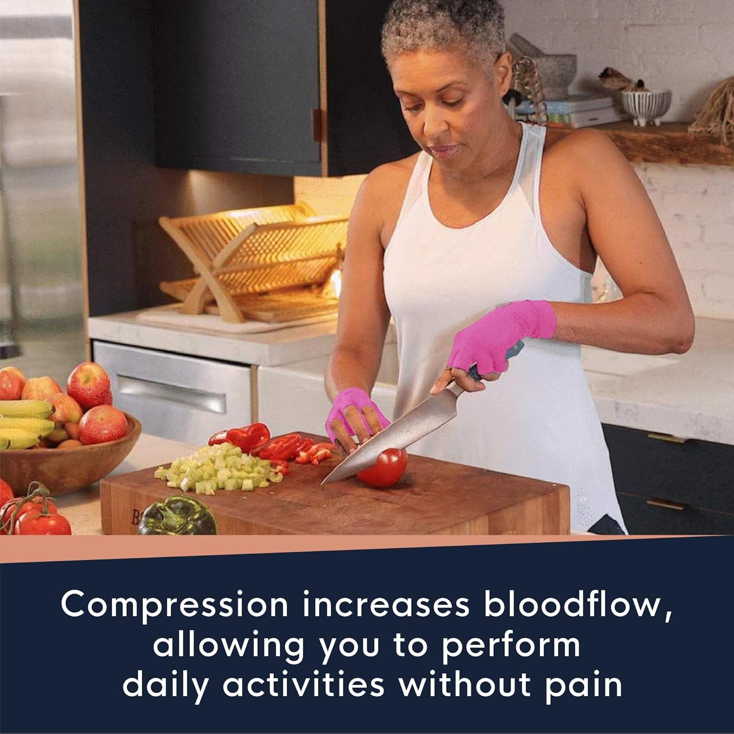 Experience Ultimate Comfort and Relief with Fingerless Arthritis Gloves for Carpal Tunnel and Joint Pain - Perfect Hand Support for Men & Women