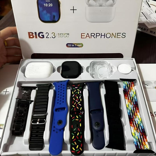 Smart Wearable Bundle Featuring Bluetooth Call Function, Daily Activity Tracking, Magnetic Charger, Multi Sport Support, Ios & Android Compatible with Extra Straps & Earphones – Valentine’S Edition