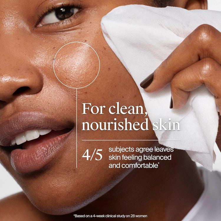 Makeup Remover Wipes Micellar Alcohol-Free Face Towelettes Remove Waterproof Mascara & Oil, Compostable 100% Plant-Based Cloth, Dermatologist & Ophthalmologist Tested, Twin Pack 2 X 25 Ct