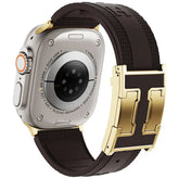 CRAZYGRASS Magnetic Silicone Band Designed for Professional Men All-Day Comfort Fit Simple Premium Strap Soft Durable Watchband Suitable for Smart Watch 44Mm/45Mm/46Mm/49Mm