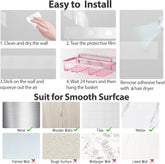 2026 Petit Bits Pink 5-Pack Rust-Proof Waterproof Shower Caddy Storage Rack with Toothbrush Soap Holder Durable Stainless Steel No Drilling Easy Installation Large Capacity Minimalist Design Bathroom Accessories Set Hollow