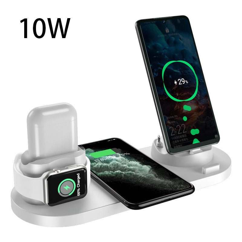 Wireless Charger For IPhone Fast Charger For Phone Fast Charging Pad For Phone Watch 6 In 1 Charging Dock Station - GBTech