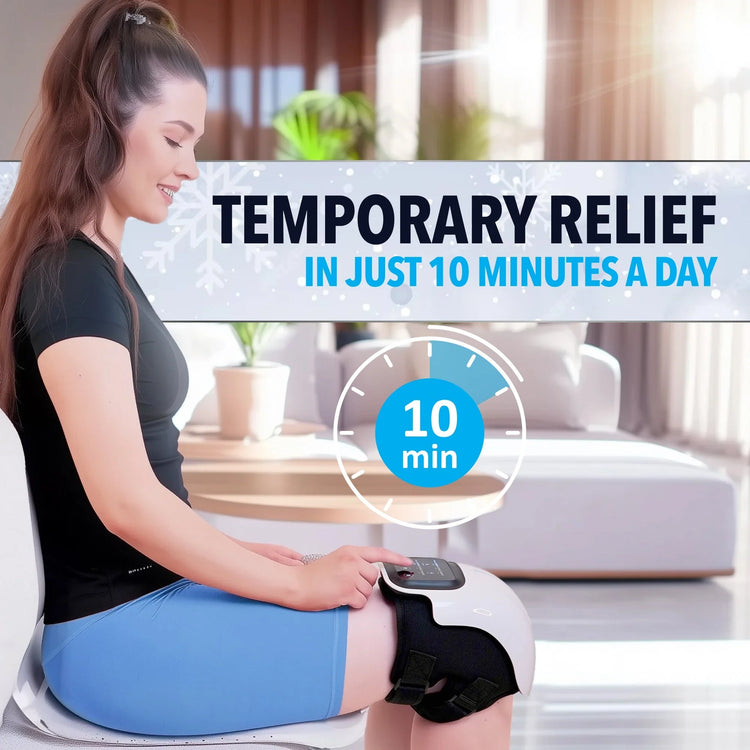 Knee Massager Smart Heat, Red Light Therapy, and Vibration Massage - FSA or HSA Eligible