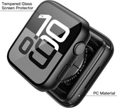 Ultimate 2 Pack Tempered Glass Case for Apple Watch Series 11 & 10 - Premium Black Screen Protector Cover for 46mm iWatch