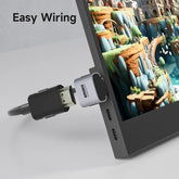 Hagibis Mini HDMI to HDMI Adapter Right Angle 90 Degree Male to Female Mini HDMI Connector L Shape Conventer High Refresh Rate