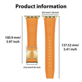 CRAZYGRASS Magnetic Silicone Band Designed for Professional Men All-Day Comfort Fit Simple Premium Strap Soft Durable Watchband Suitable for Smart Watch 44Mm/45Mm/46Mm/49Mm