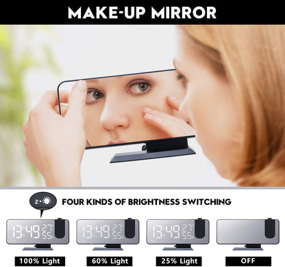 LED Projection Digital Alarm Clock Phone Charger - GBTech