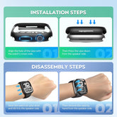 Ultimate 2 Pack Tempered Glass Case for Apple Watch Series 11 & 10 - Premium Black Screen Protector Cover for 46mm iWatch