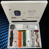 Smart Wearable Bundle Featuring Bluetooth Call Function, Daily Activity Tracking, Magnetic Charger, Multi Sport Support, Ios & Android Compatible with Extra Straps & Earphones – Valentine’S Edition