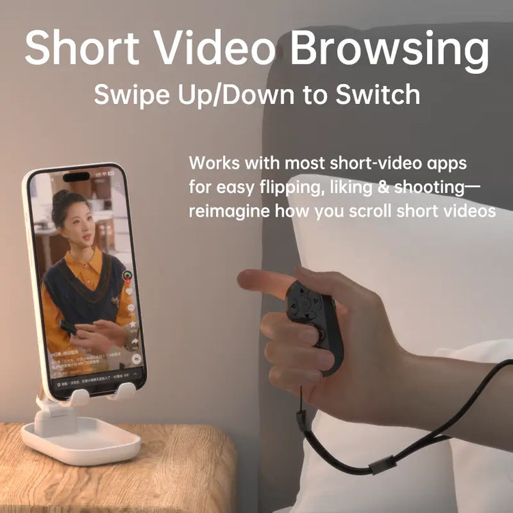 Elevate Your TikTok Experience with the Xring Bluetooth Remote: Effortless Scrolling, Volume Control, and Camera Shutter for iPhone & Android - 2026 Upgraded Version
