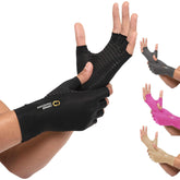 Experience Ultimate Comfort and Relief with Fingerless Arthritis Gloves for Carpal Tunnel and Joint Pain - Perfect Hand Support for Men & Women