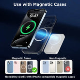 5000Mah Magsafe Magnetic Power Bank, Wireless Fast Portable Charger for Iphone 12–17 Series, White Battery Pack