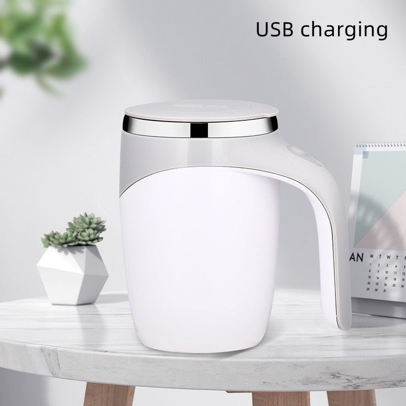 Rechargeable Model Automatic Stirring Cup Coffee Cup High Value Electric Stirring Cup Lazy Milkshake Rotating Magnetic Water Cup - GBTech