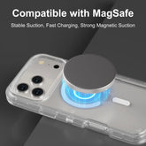Magsafe Defender Multi-Layer Heavy Duty Shockproof Case for iPhone 17 Pro Max, 16, 15, 14, 13 - Magnetic Transparent Protective Cover