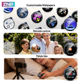 ZNP N03 TWS Bluetooth Earbuds, Bluetooth 6.0, LED Smart Touch Control, Lightweight In-Ear Design, IPX5 Waterproof, Suitable for Gaming, Office Work, Sports, Studying, and Voice Calls, Built-In Microphone