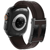 CRAZYGRASS Magnetic Silicone Band Designed for Professional Men All-Day Comfort Fit Simple Premium Strap Soft Durable Watchband Suitable for Smart Watch 44Mm/45Mm/46Mm/49Mm