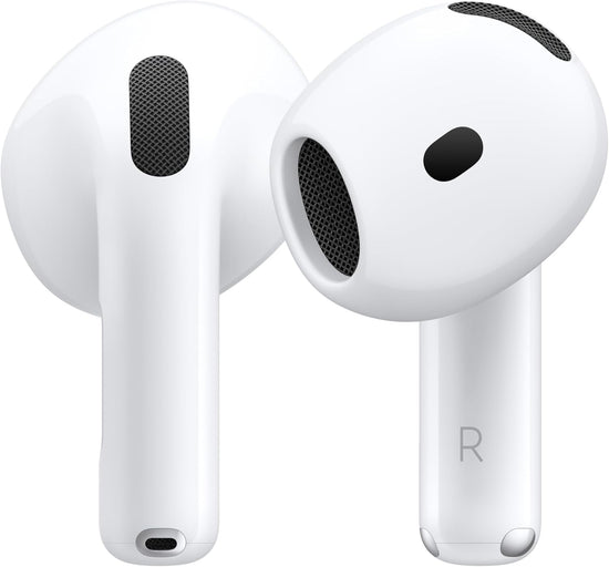 Airpods 4 Wireless Earbuds, Bluetooth Headphones, with Active Noise Cancellation, Adaptive, Transparency Mode, Personalized Spatial Audio, USB-C Charging Case, Wireless Charging, H2 Chip