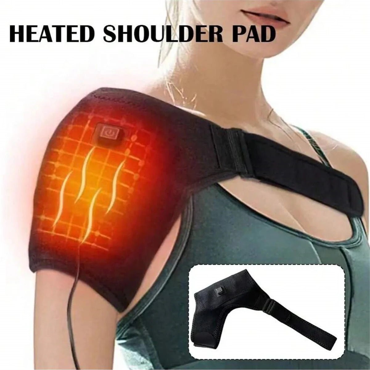 Heated And Vibrating Knee Massage Pad, heated knee massager - knee relaxation and warmth - GBTech