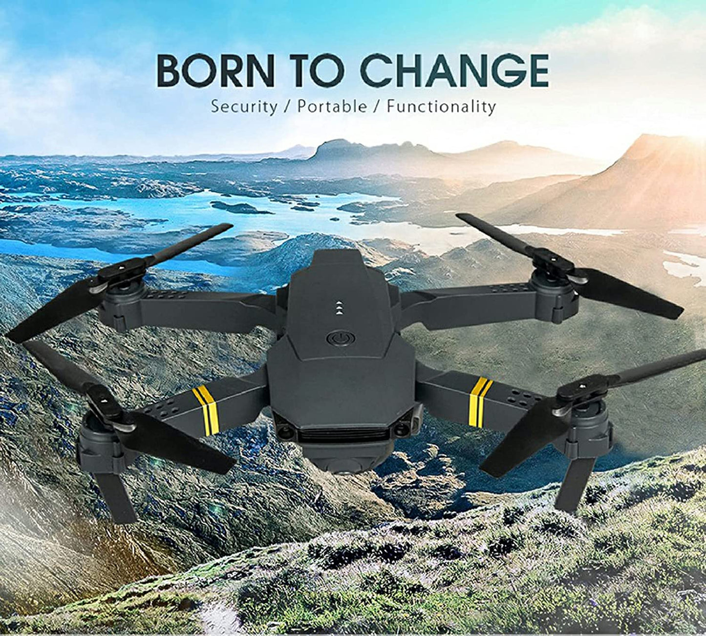 4K HD Dual Camera RC FPV WiFi Portable Wide Angle Foldable Quadcopter Drone - GBTech