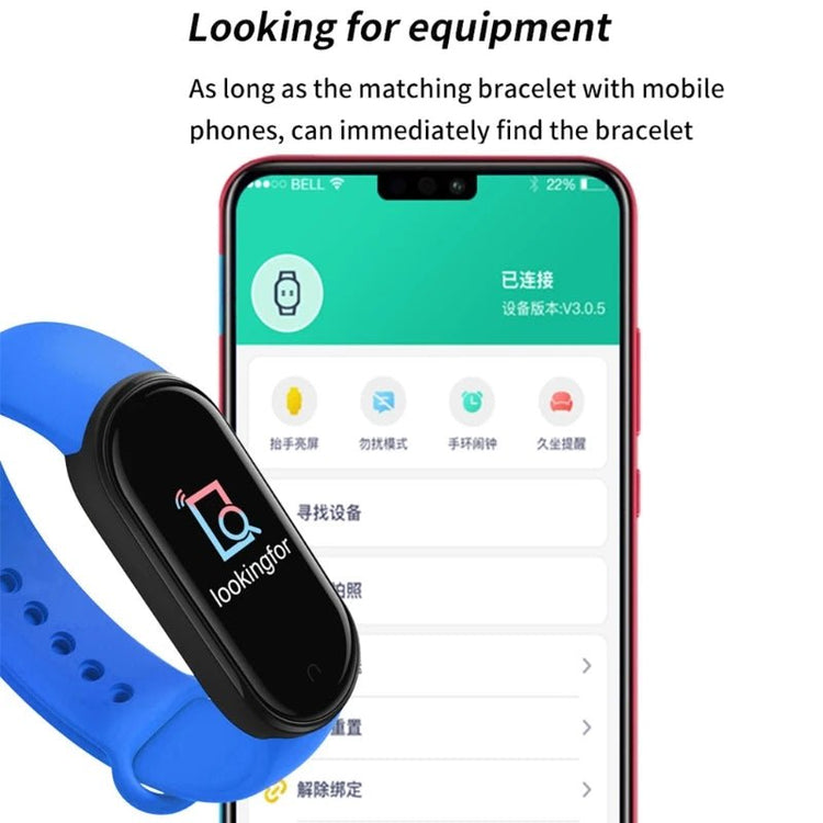 M5 Smart Watch for Men and Women, Heart Rate Monitor, Blood Pressure, Fitness Tracker Smartwatch Band 5, Sport Watch - GBTech