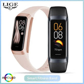 LIGE Amoled Smart Watch Men 2023 Smart Band Women Heart Rate Blood Smartwartch Waterproof Smart Bracelet Sport Fitness Tracker - GBTech
