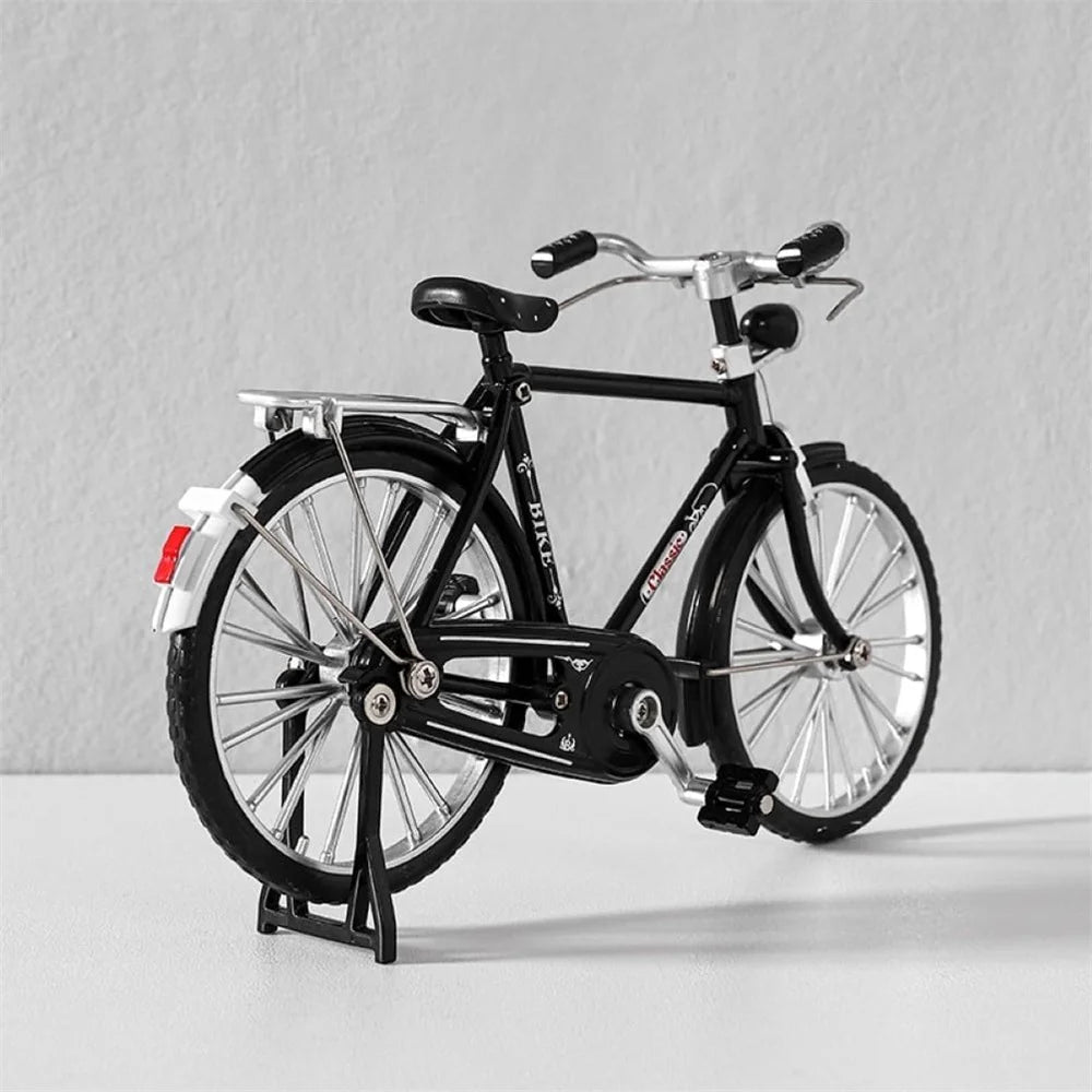 Metal Retro Bicycle Model 1:10 Mini Bike Desktop Crafts Classical Bike Toy Dollhouse Accessory Home Decor Children Toys - GBTech