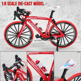 Mini 1:8 New Model Alloy Bicycle Diecast Finger Mountain Simulation Metal Bend Road Bike Collection Gifts Toys for children - GBTech