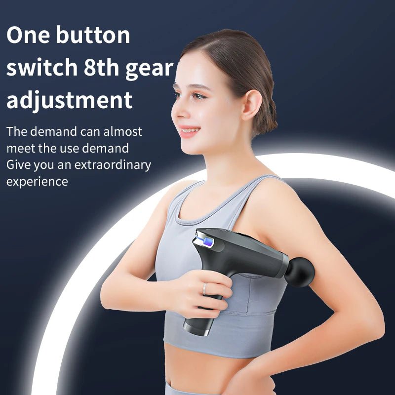 Portable Massage Gun Percussion Massager Professional Deep Muscle Massager For Body Neck Back Relaxation Fitness Slimming - GBTech