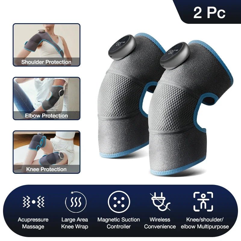 Heating Knee Massager Electric Shoulder Vibrating Massage Pad For Physiotherapy Leg Arthritis Elbow Joint Pain Relief Therapy - GBTech