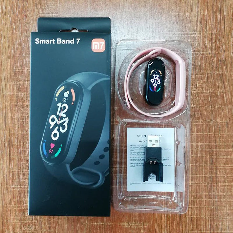 M7 Smart Band Watch Silicone Heart Rate Smart Band Varied Dials Fitness Tracker Blood Pressure Sport Bracelet For Mi Band 7 - GBTech