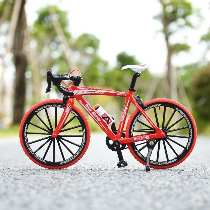Mini Alloy Mountain Bike Finger Bicycle Model Toy Desktop Decoration Crafts for Cycling Lovers 1:10 Scale Die - Cast - GBTech