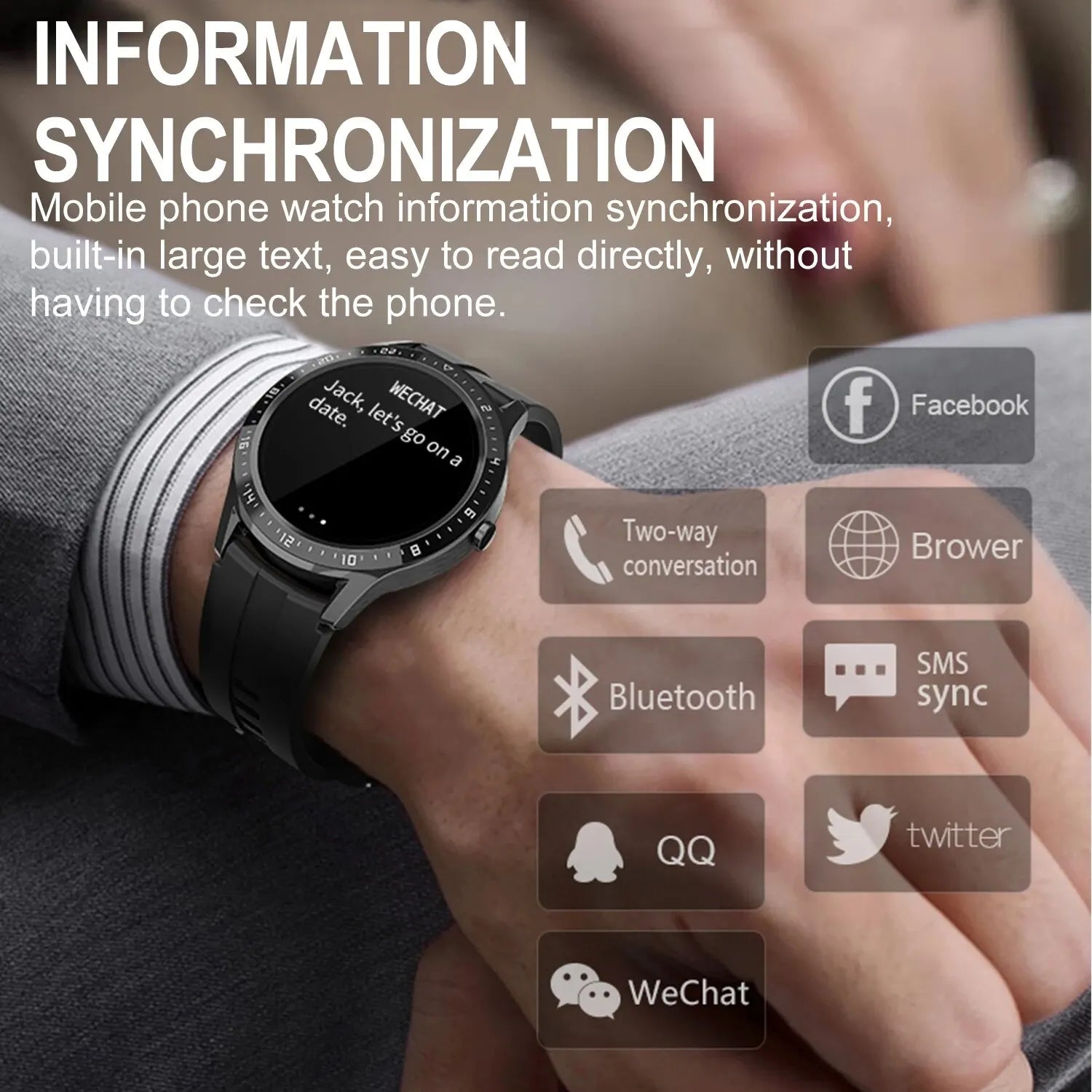 Fitness Tracker Smart Watch 1.28 Inch HD Display Sports Smartwatch Health Monitoring IP67 Waterproof Watches Men Women - GBTech