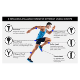 Y67A - Deep Muscle Massage Gun Electric Percussion Pistol Massager For Body Neck Back Leg Fitness Tool - GBTech