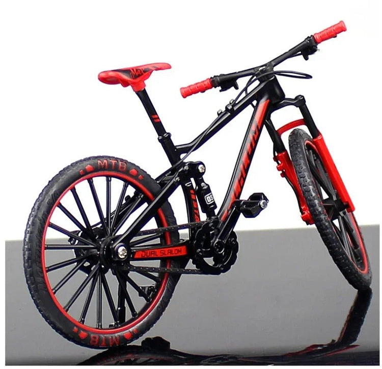Mini Alloy Mountain Bike Model Die - Cast Metal for Realistic Finger Racing.Thrilling Collectible for Adult & Kid Bike Enthusiasts - GBTech