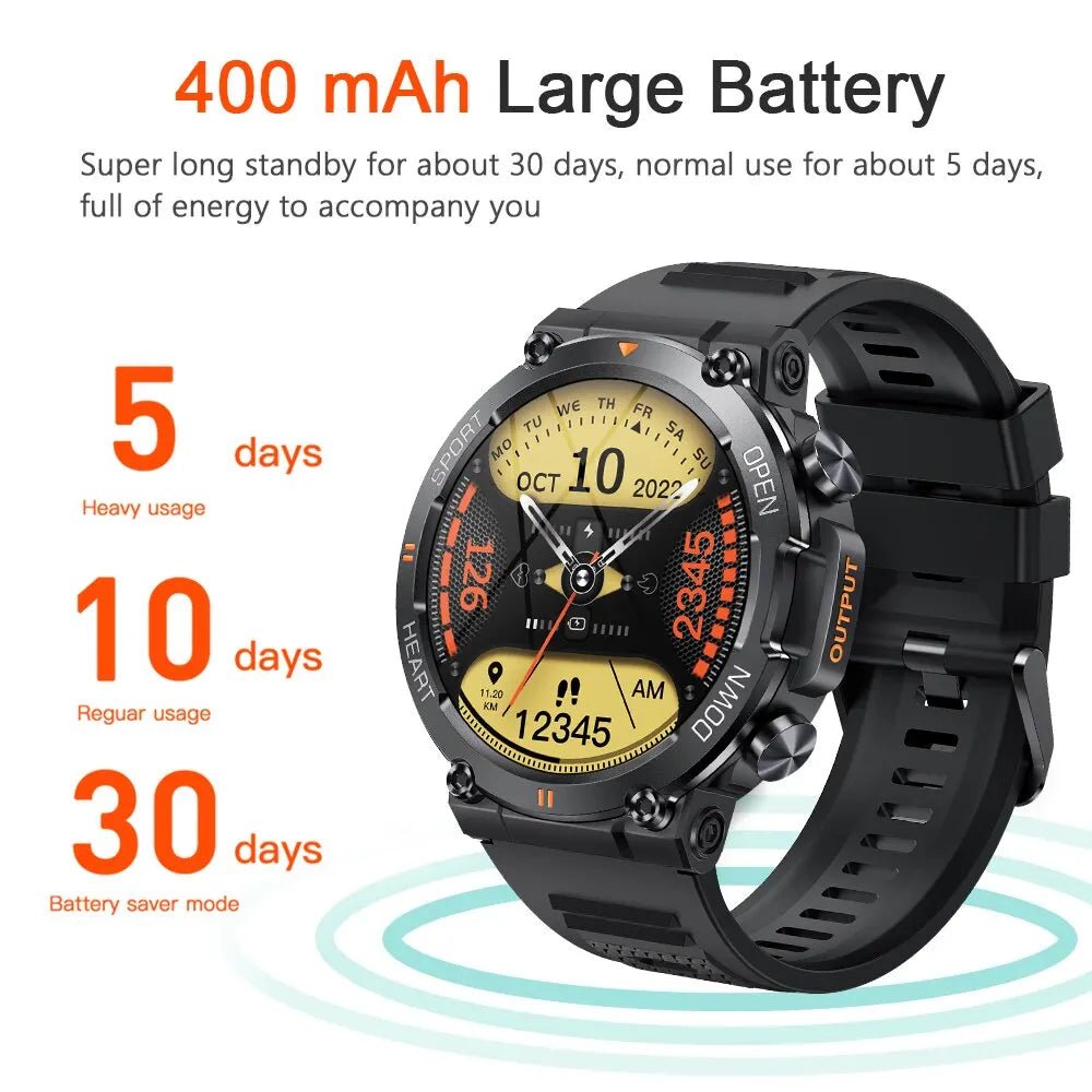 MEVADEN 1.39 Inch HD Bluetooth Call Smart Watch Men Sports Fitness Tracker Heart Monitor 400mAh Smartwatch For Android IOS MD56 - GBTech