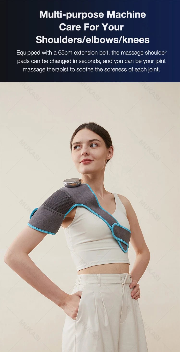 Heating Knee Massager Electric Shoulder Vibrating Massage Pad For Physiotherapy Leg Arthritis Elbow Joint Pain Relief Therapy - GBTech