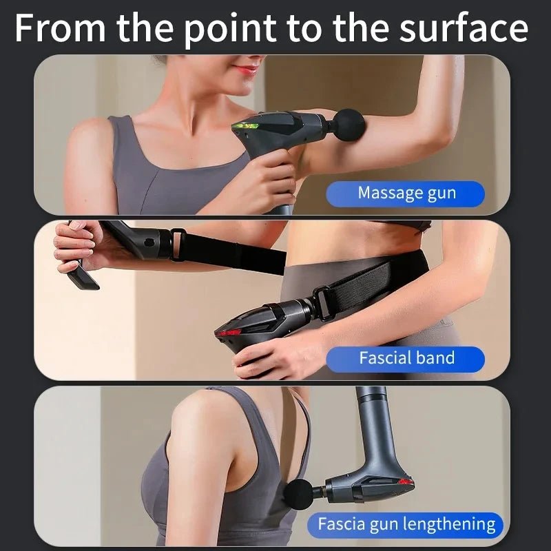 Hot Selling Long - handle Electric Massage Gun: Multifunctional for Muscle Relaxation, Deep Tissue Percussion Relief - GBTech