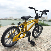 1pcs Retro Alloy Mini Finger BMX Bicycle Assembly Bike Model Toys Gadgets Gift Toys Model Mini Portable Bike For Kid - GBTech