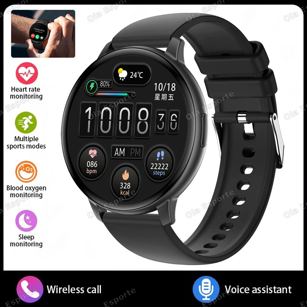 New Smart Watch 2025 Women Men Lady Gift Sports Fitness Watches Heart Rate Monitor BT Call Waterproof Smartwatch For Android IOS - GBTech