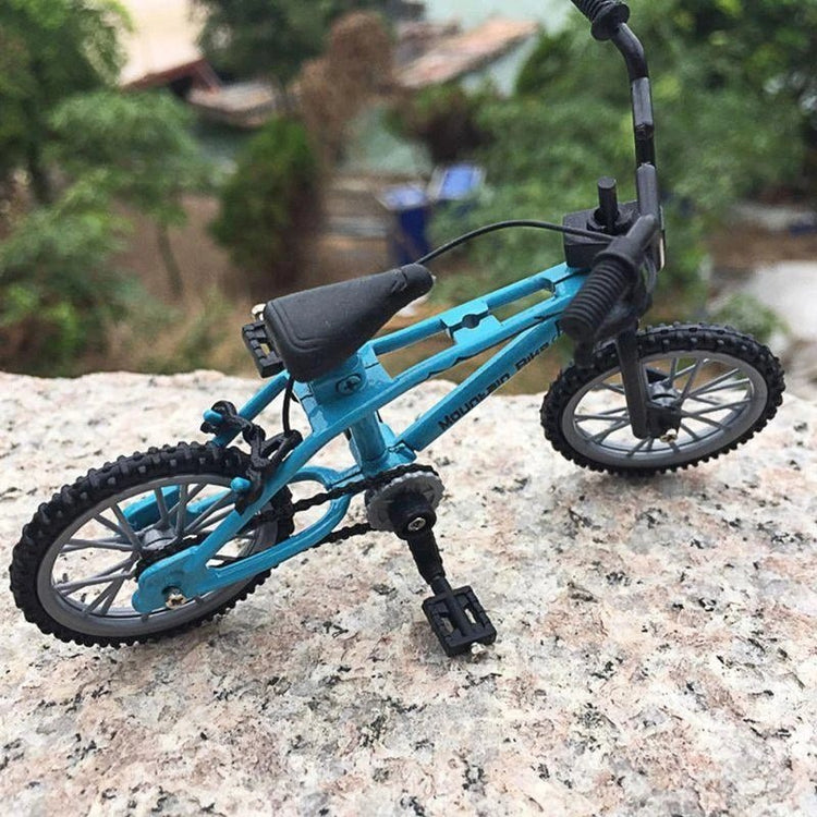 Q0KB Mini Finger Alloy Miniature MTB Bike Model DIY for Creative Simulation Mountain Cycling Kids Educational - GBTech
