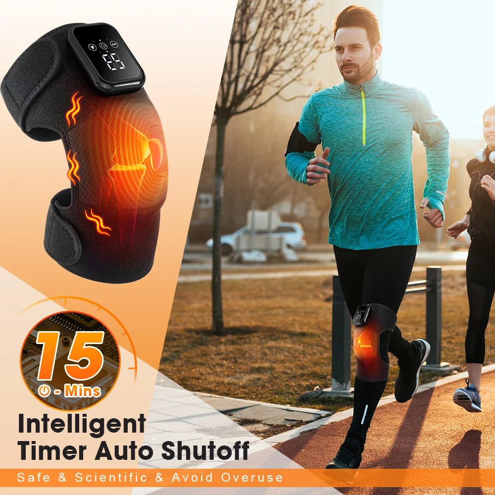 Electric Knee Heating Pads Multifunctional Heated Shoulder Elbow Knee Pad Portable 6 Gear Hot Compress Knee Brace USB Charging - GBTech