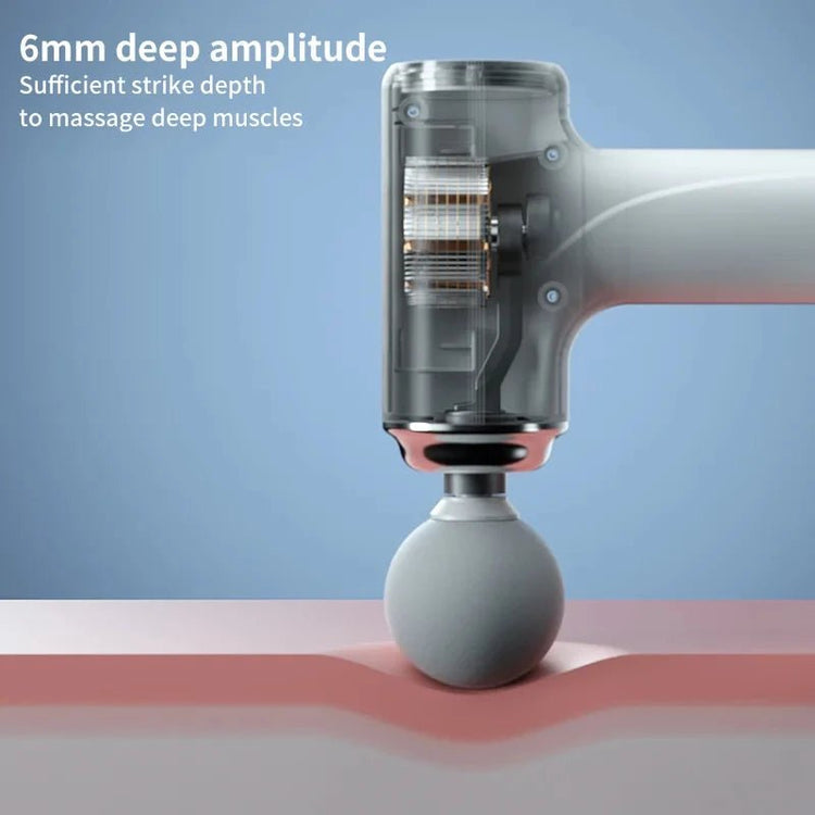 Portable AI Fascial Massage Gun Electric Percussion Massager Body Relaxation With 4 Replaceable Massage Head LED Night Light - GBTech