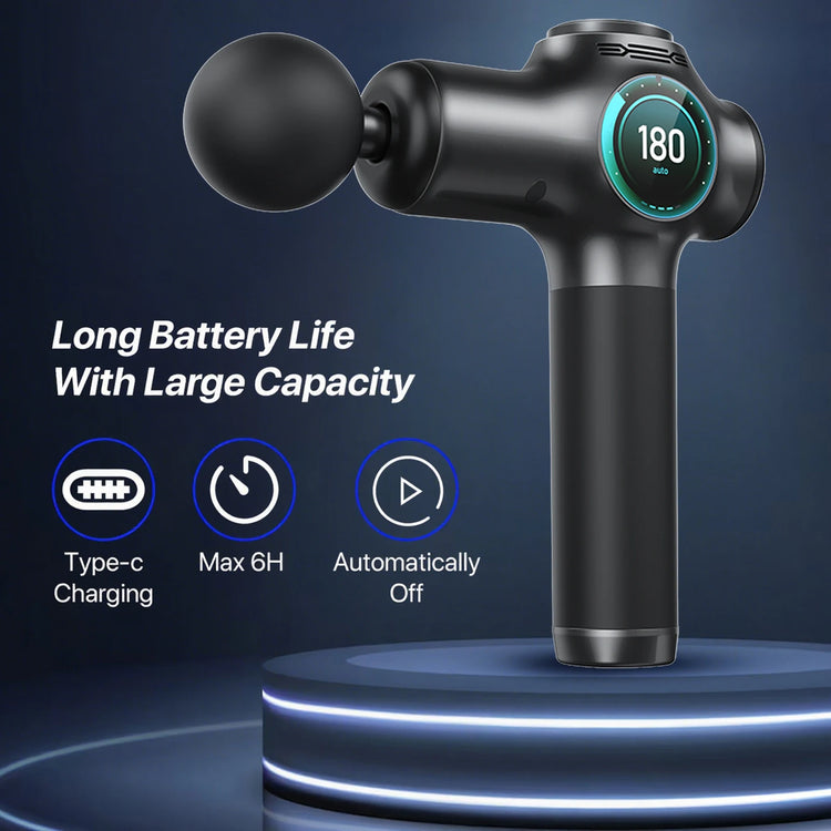 Massage gun，Deep Tissue Massager Gun ，Percussion Massager for Pain Relief with 8 Massage Heads &99 Speeds - GBTech