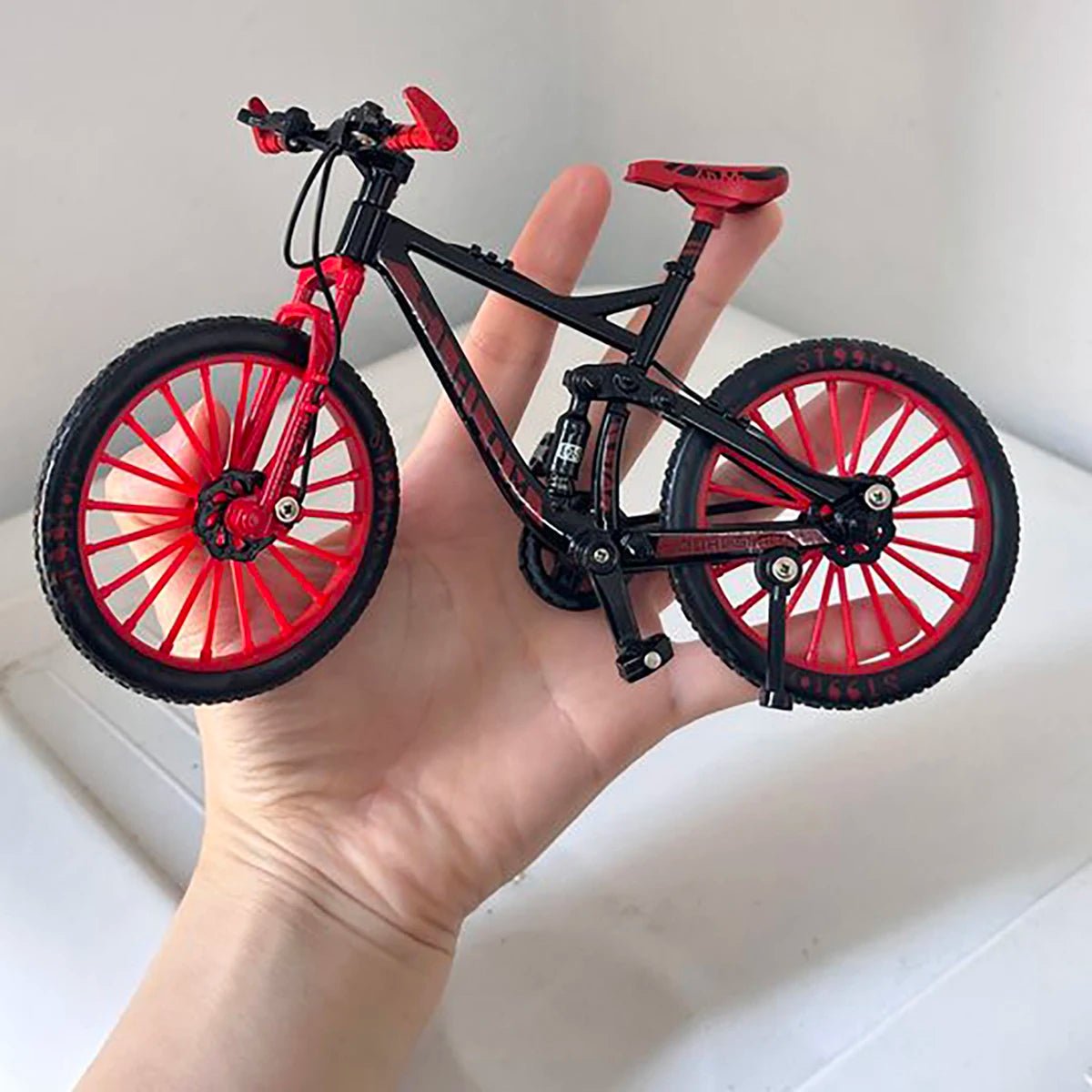 1:10 Mini Alloy Bicycle Diecast Model Finger Mountain Miniature Metal Bike Racing Toy Simulation Collection Toys for boys - GBTech