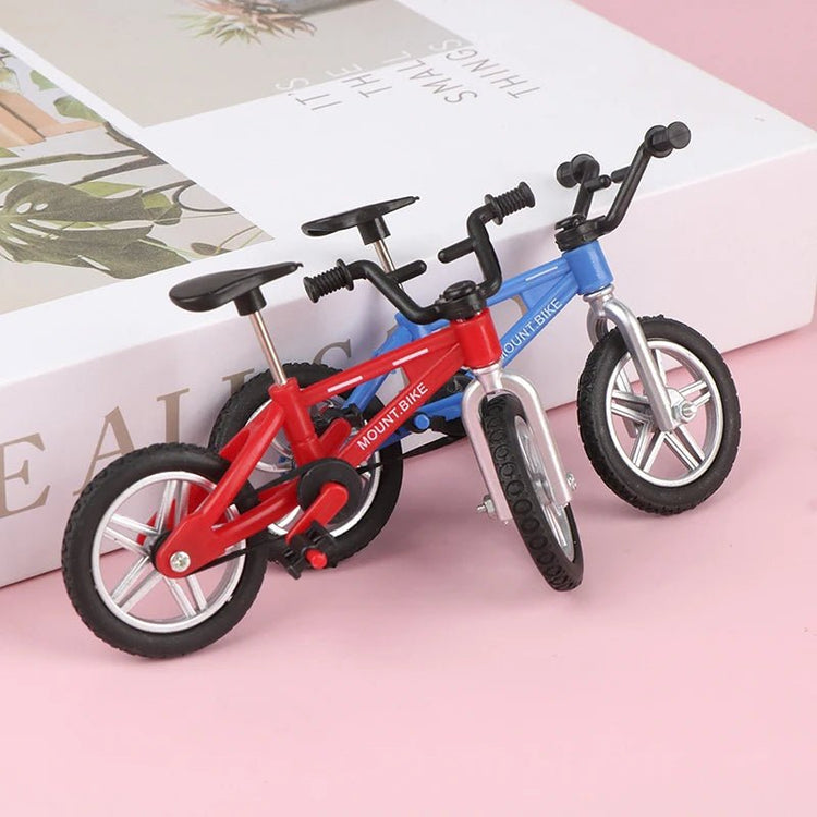 Retro Alloy Mini Finger BMX Bicycle Assembly Bike Model Toys Gadgets Gift Toys Model Mini Portable Bike For Kid - GBTech